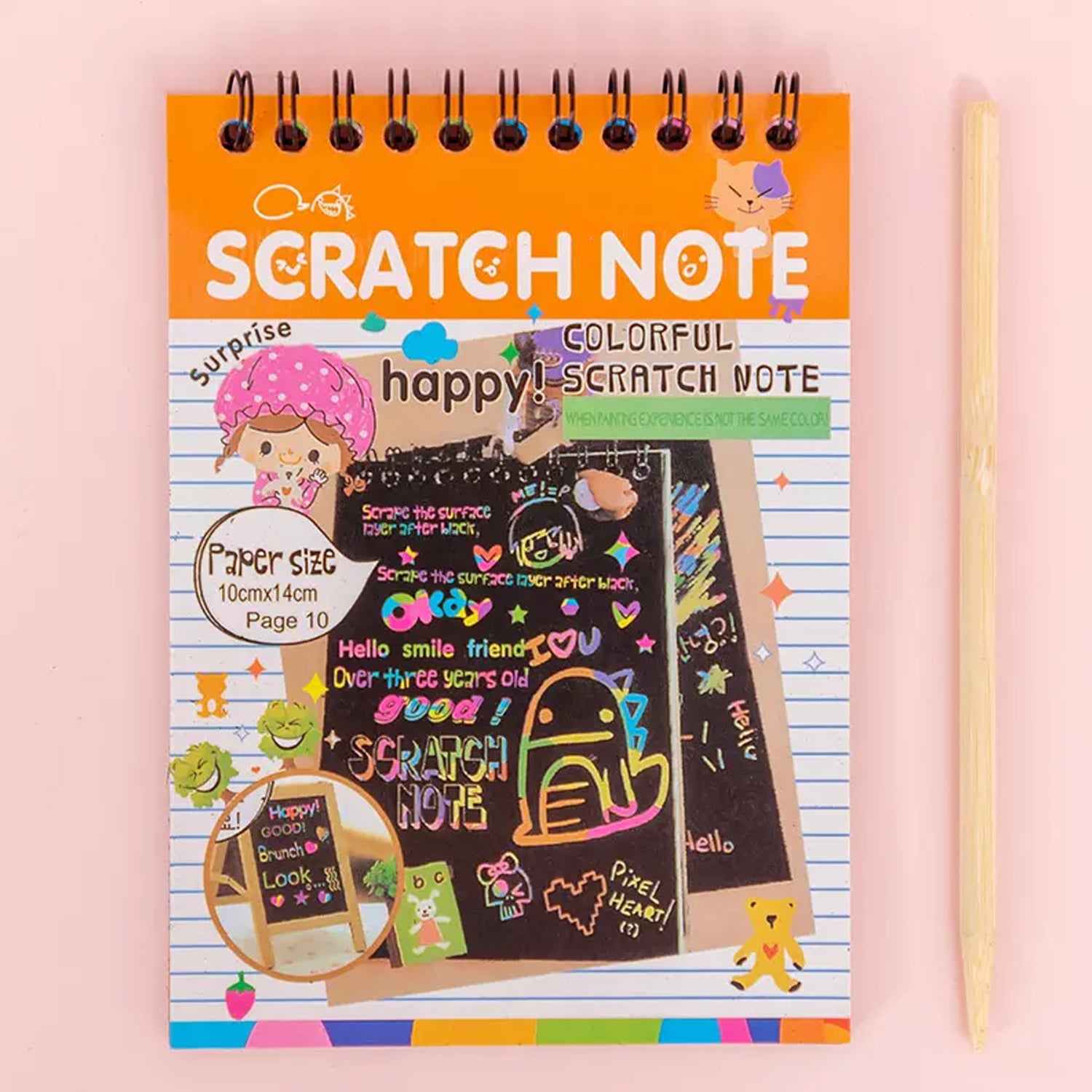 4609 Crafts Rainbow Art Scratch Paper Book Sheets 10 Page  ( Pack Of 1 ) 4609 Crafts Rainbow Art Scratch Paper Book Sheets 10 Page  ( Pack Of 1 )